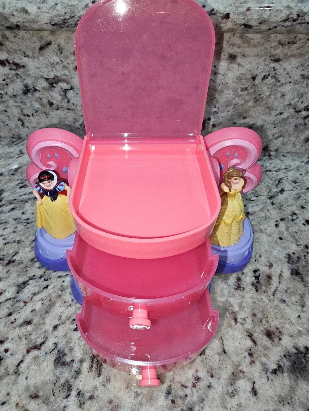 90s Disney Princess Desk Accessories Pencil Holder Drawers Plastic